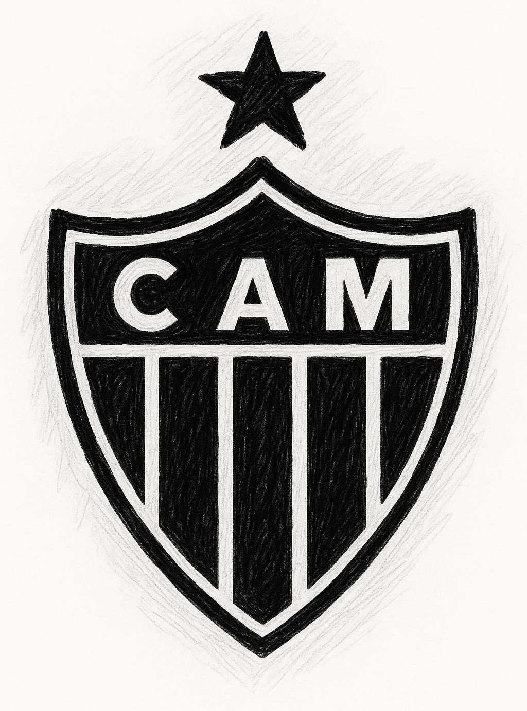 Escudo do Clube Atlético Mineiro Por Sora/Chatgpt