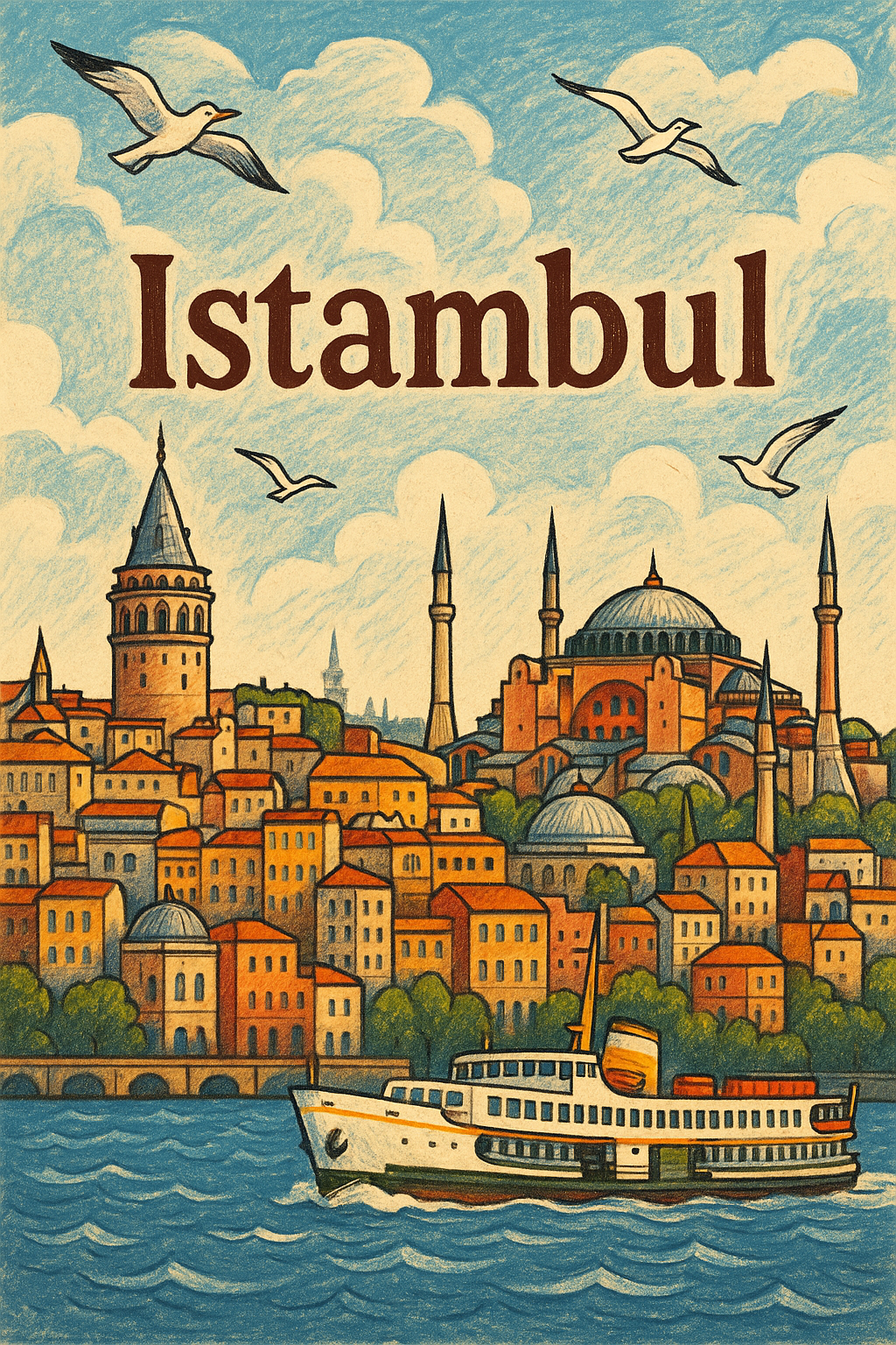 Istambul, Turquia Por algoritmo de inteligência artificial Sora/Chatgpt