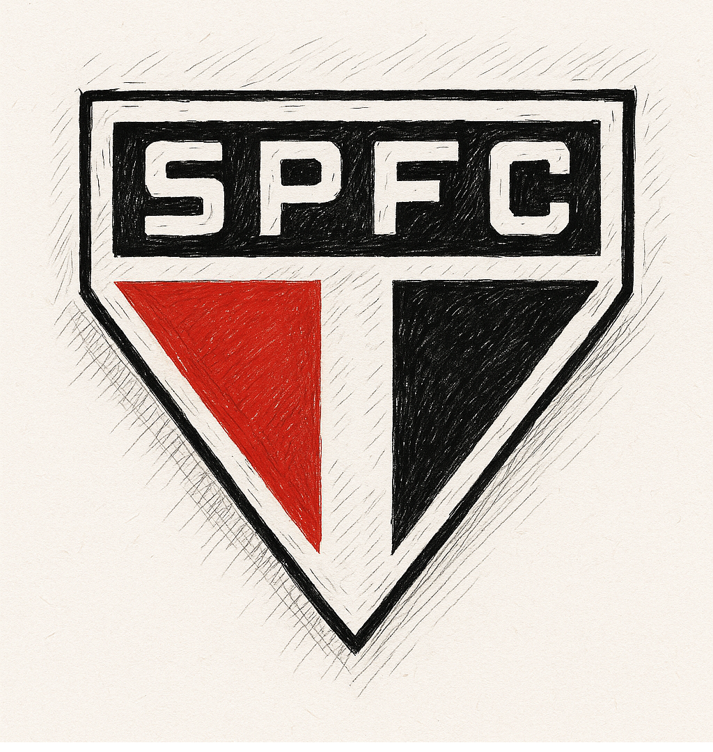 Escudo do São Paulo Futebol Clube Por Sora/Chatgpt