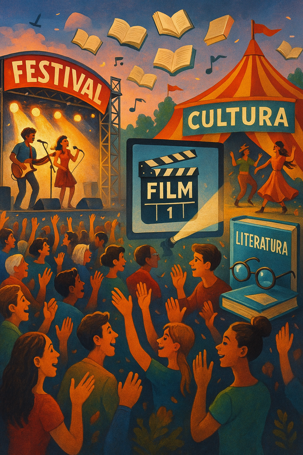 Festivais Por algoritmo de inteligência artificial Sora/Chatgpt