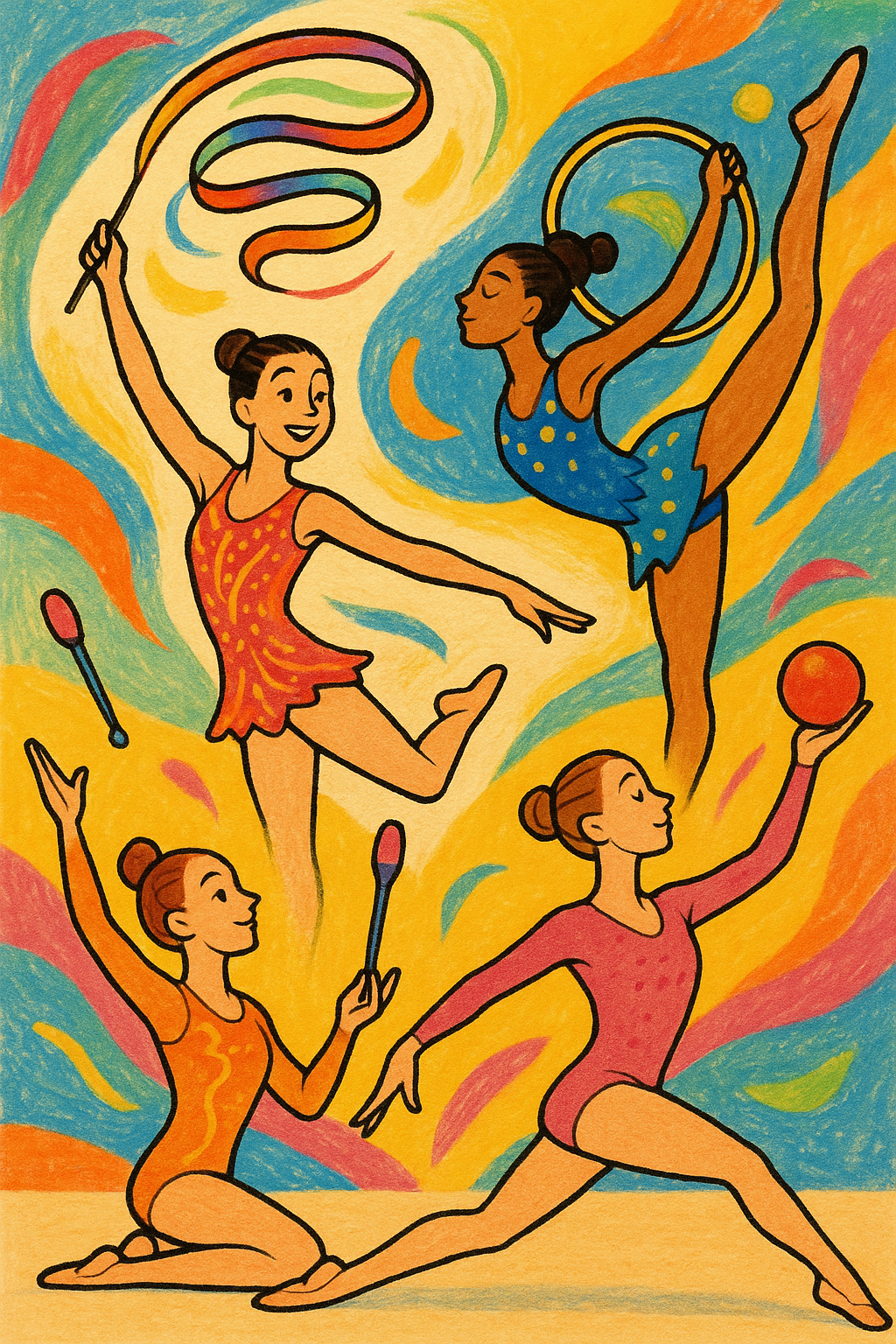 Ginástica Rítmica Por Sora/Chatgpt