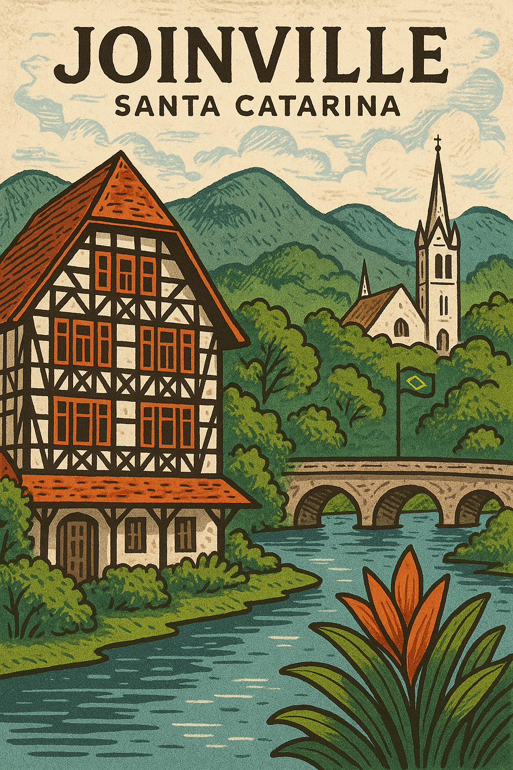 Joinville, Santa Catarina Por algoritmo de inteligência artificial Sora/Chatgpt