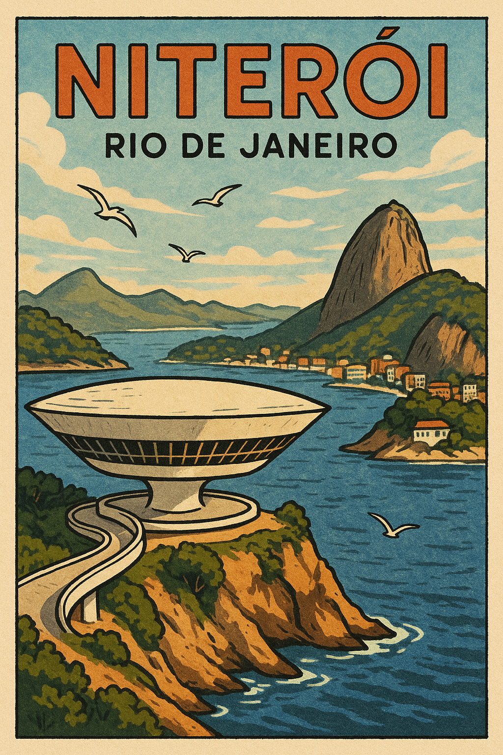 Niterói, Rio de Janeiro Por algoritmo de inteligência artificial Sora/Chatgpt