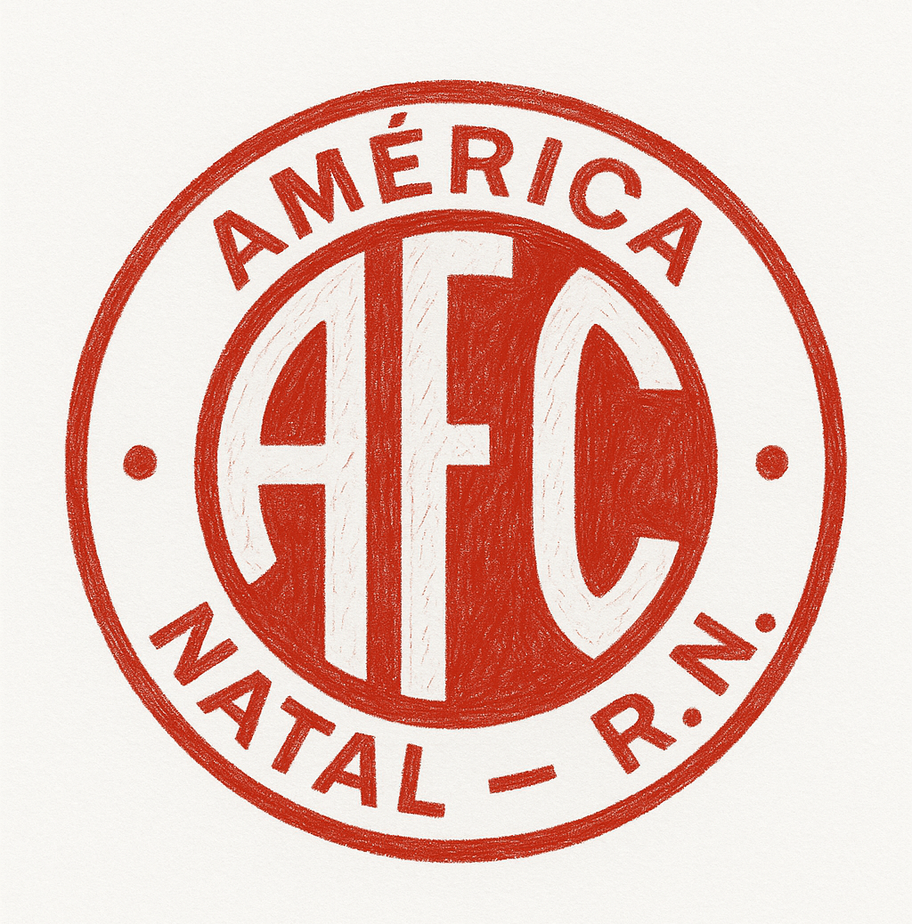 Escudo do América Futebol Clube-RN Por Sora/Chatgpt