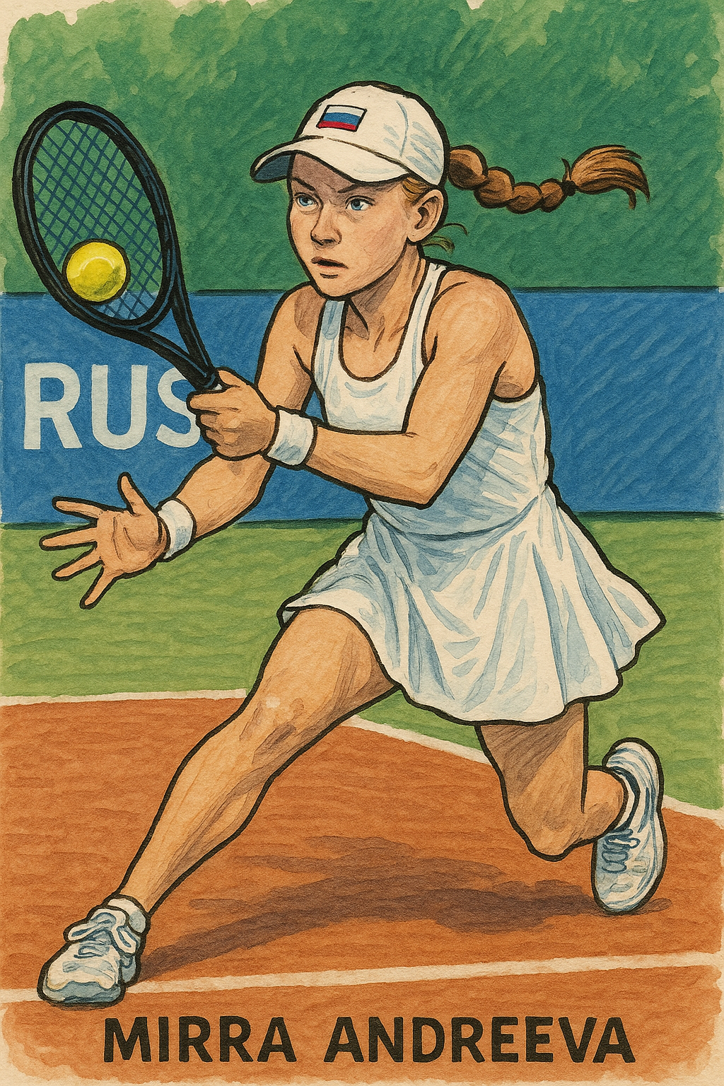 A jovem russa Mirra Andreeva, número 8 do mundo e atual campeã do WTA 1000 de Indian Wells (EUA), foi superada nesta segunda-feira na terceira rodada do.