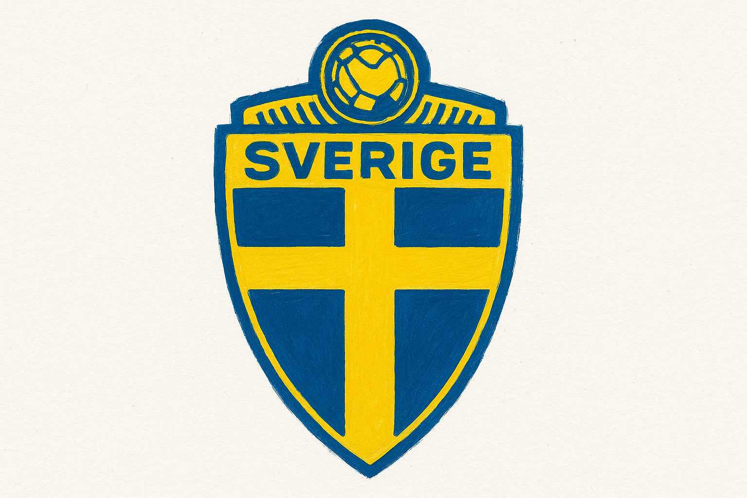 Bandeira da Seleção da Suécia Por Sora/Chatgpt