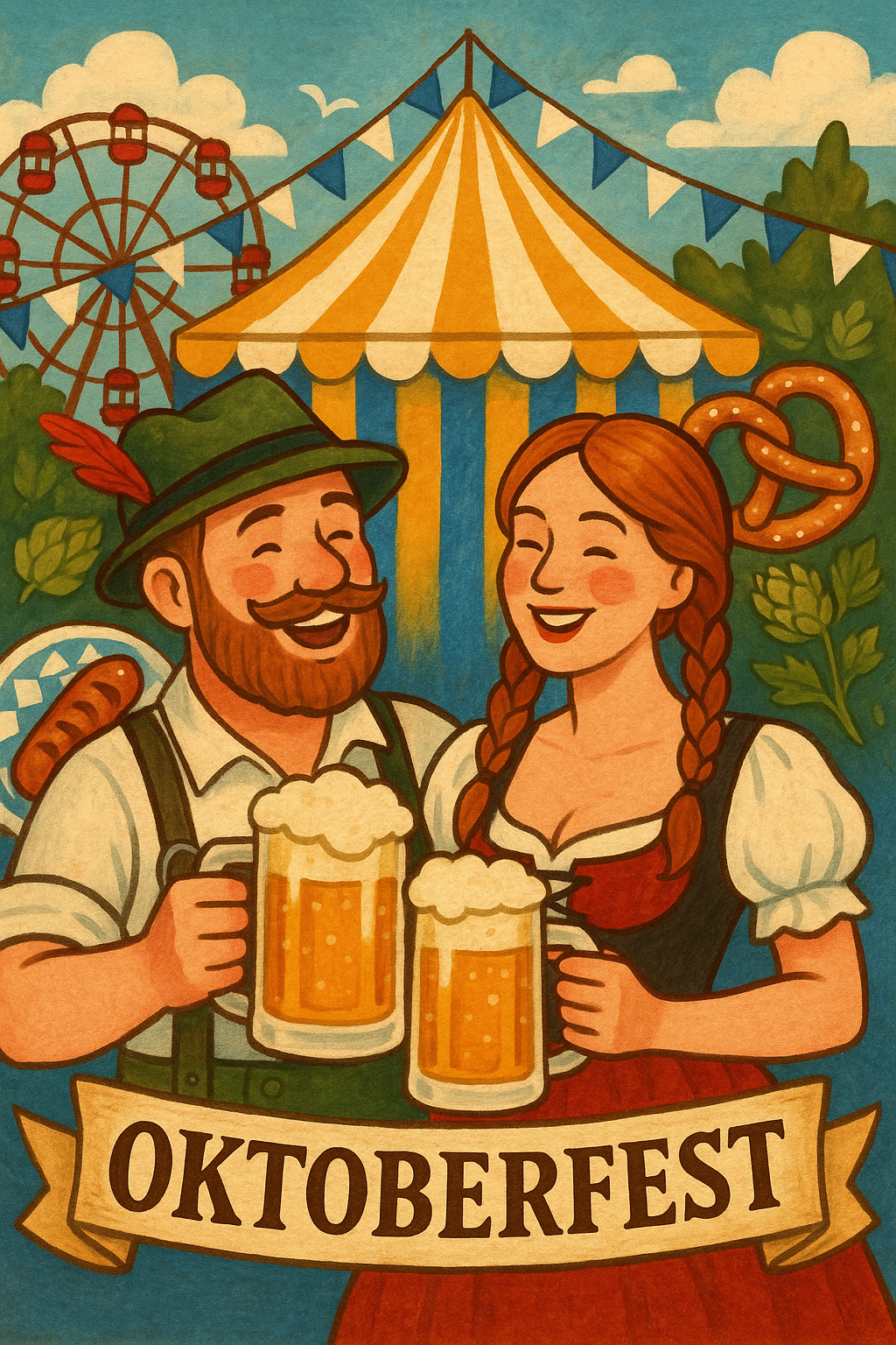 Oktoberfest pelo Brasil Por Sora/Chatgpt