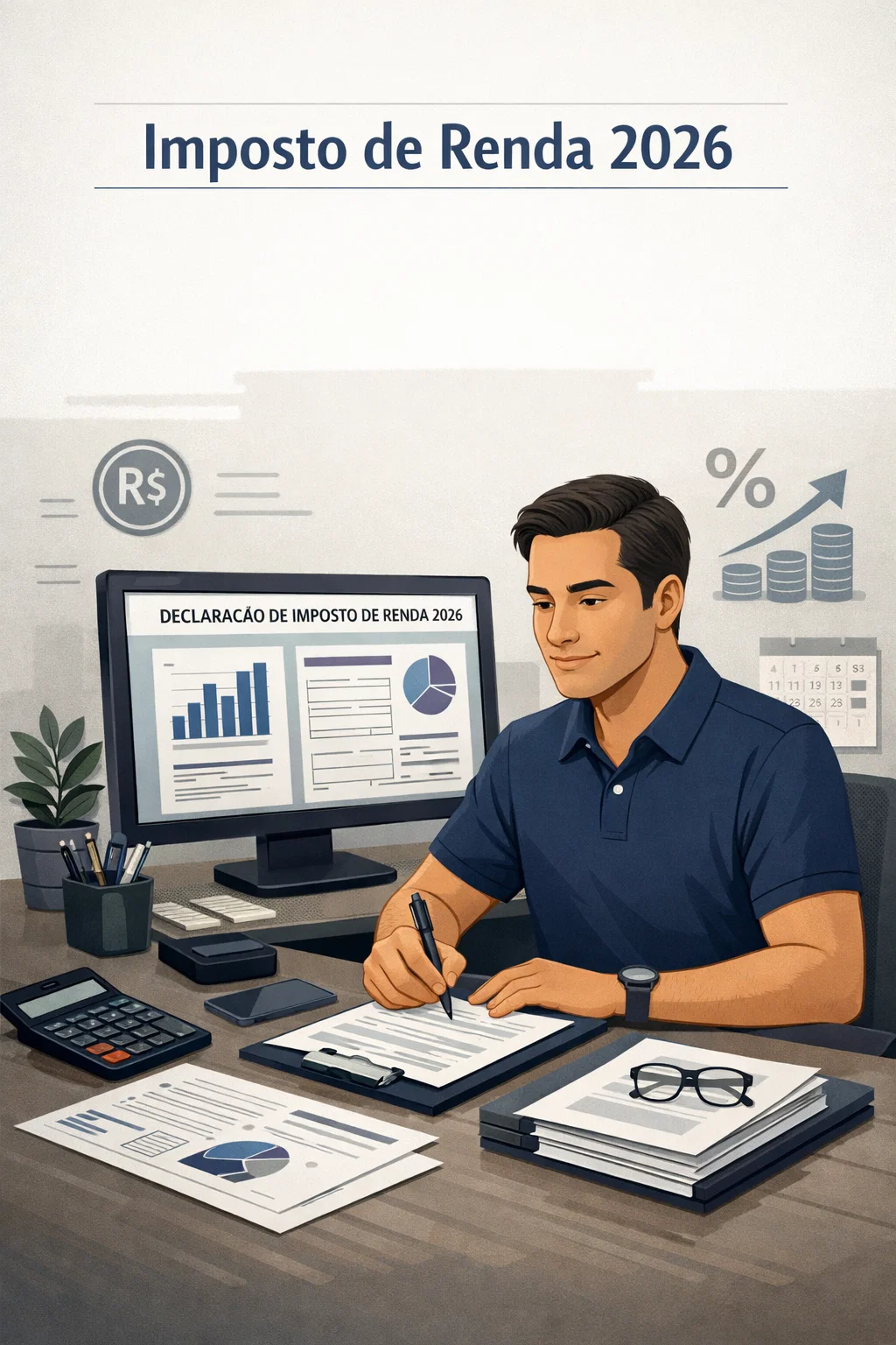 Confira as datas do Imposto de Renda 2026. Saiba quando começa o prazo de entrega, documentos necessários e como garantir a restituição nos primeiros lotes.