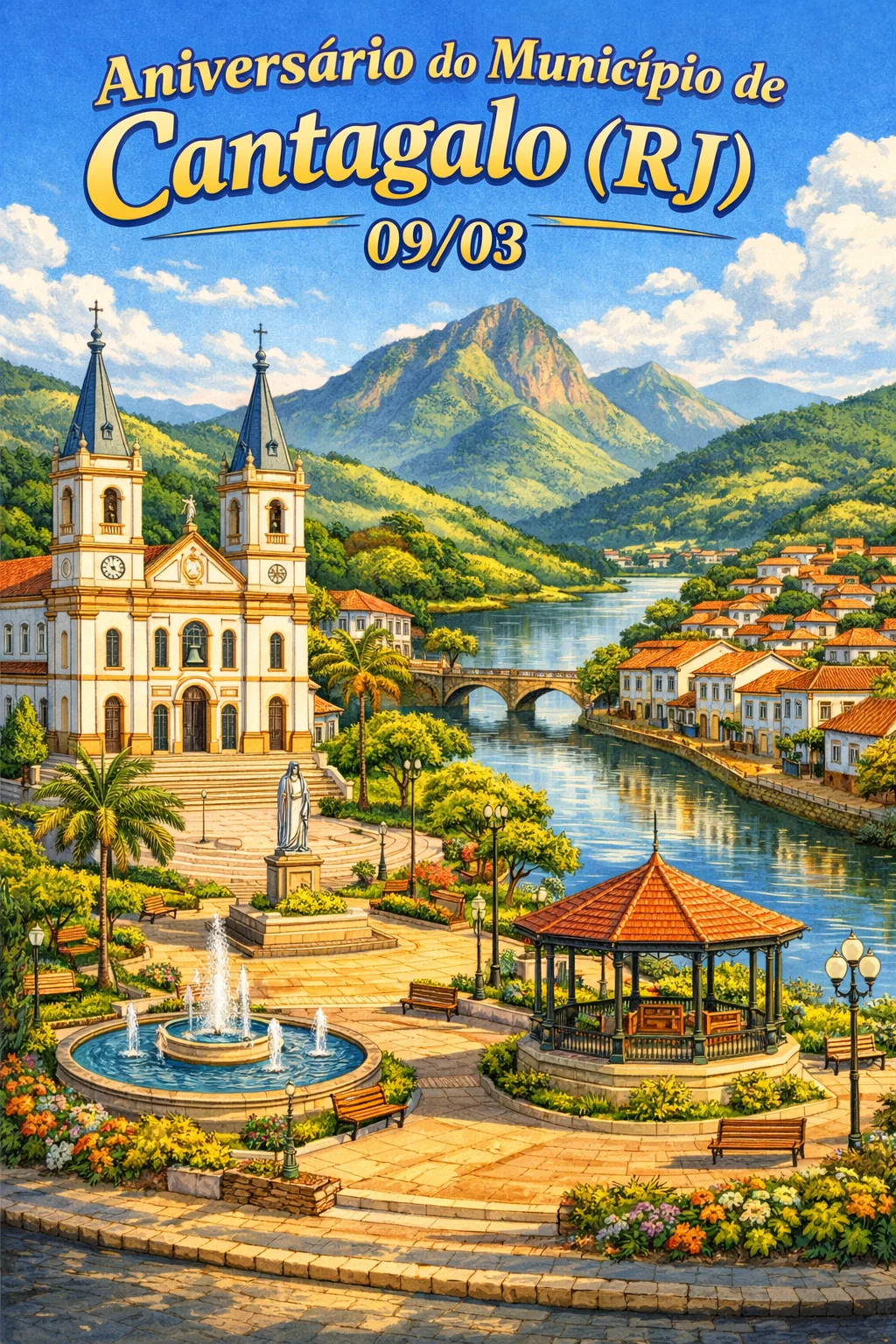 🎉 Aniversário do Município de Cantagalo (RJ) – 9 de março