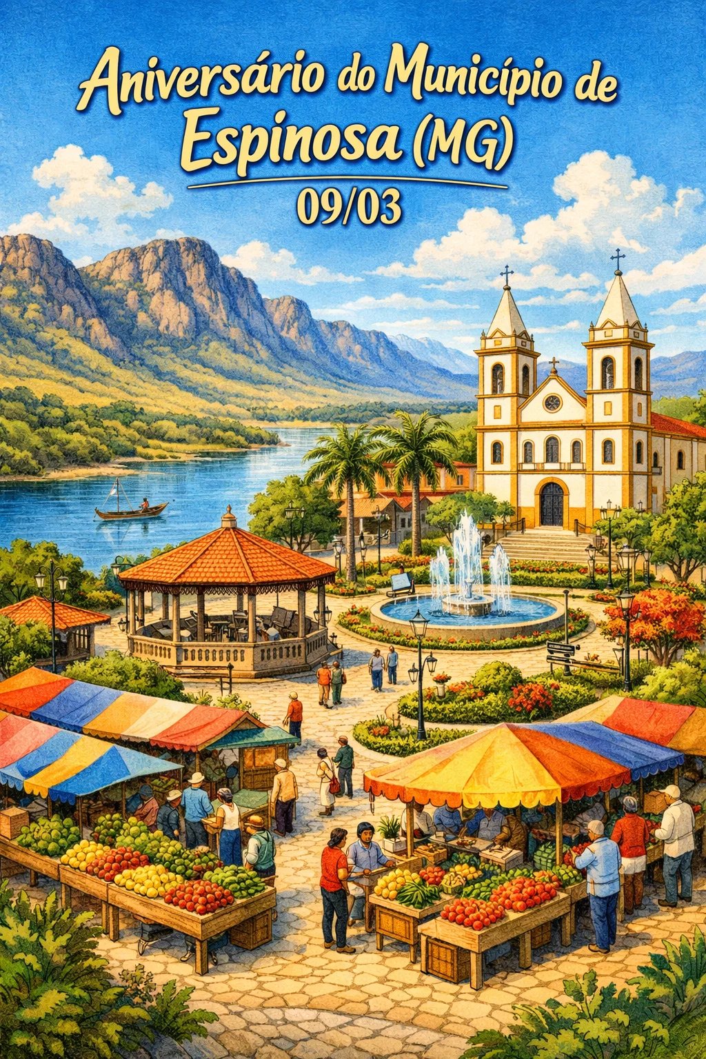 🎉 Aniversário do Município de Espinosa (MG) – 9 de Março de 2026