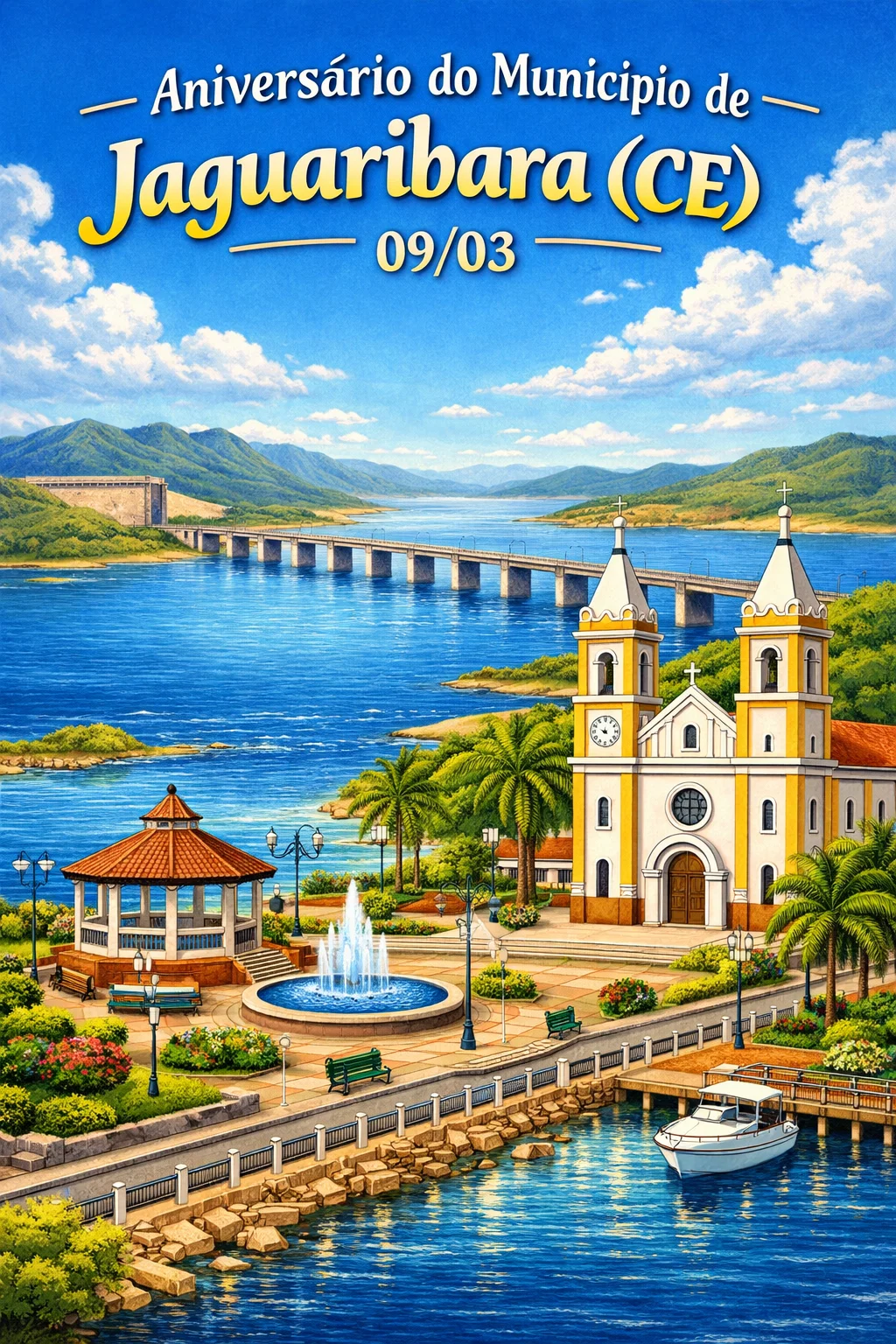 🎉 Aniversário de Jaguaribara (CE) – Uma celebração de história e crescimento! 🎉