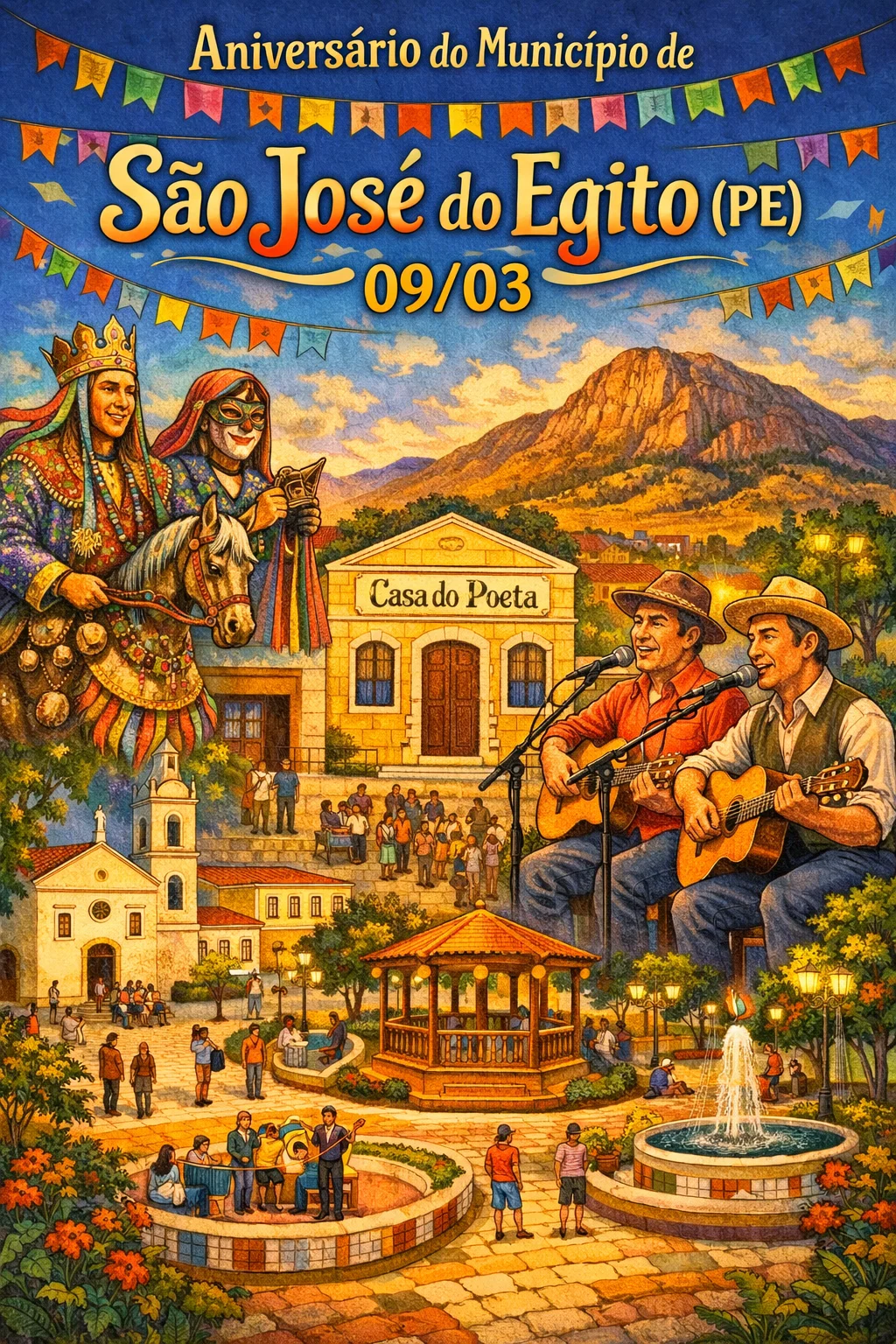 São José do Egito (PE) celebra seu aniversário em 9 de março 🎉