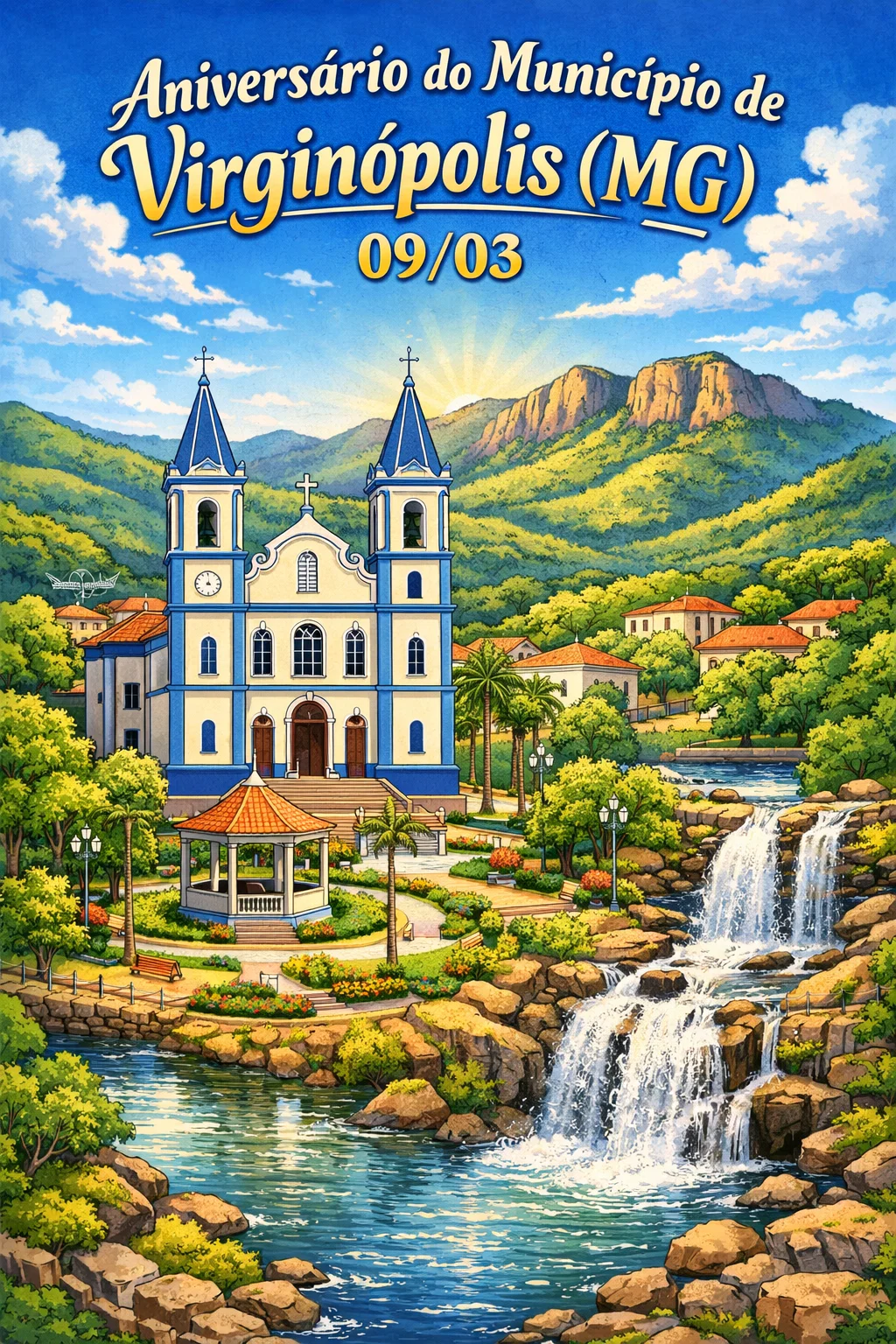 🎉 Aniversário do Município de Virginópolis (MG) - 9 de março