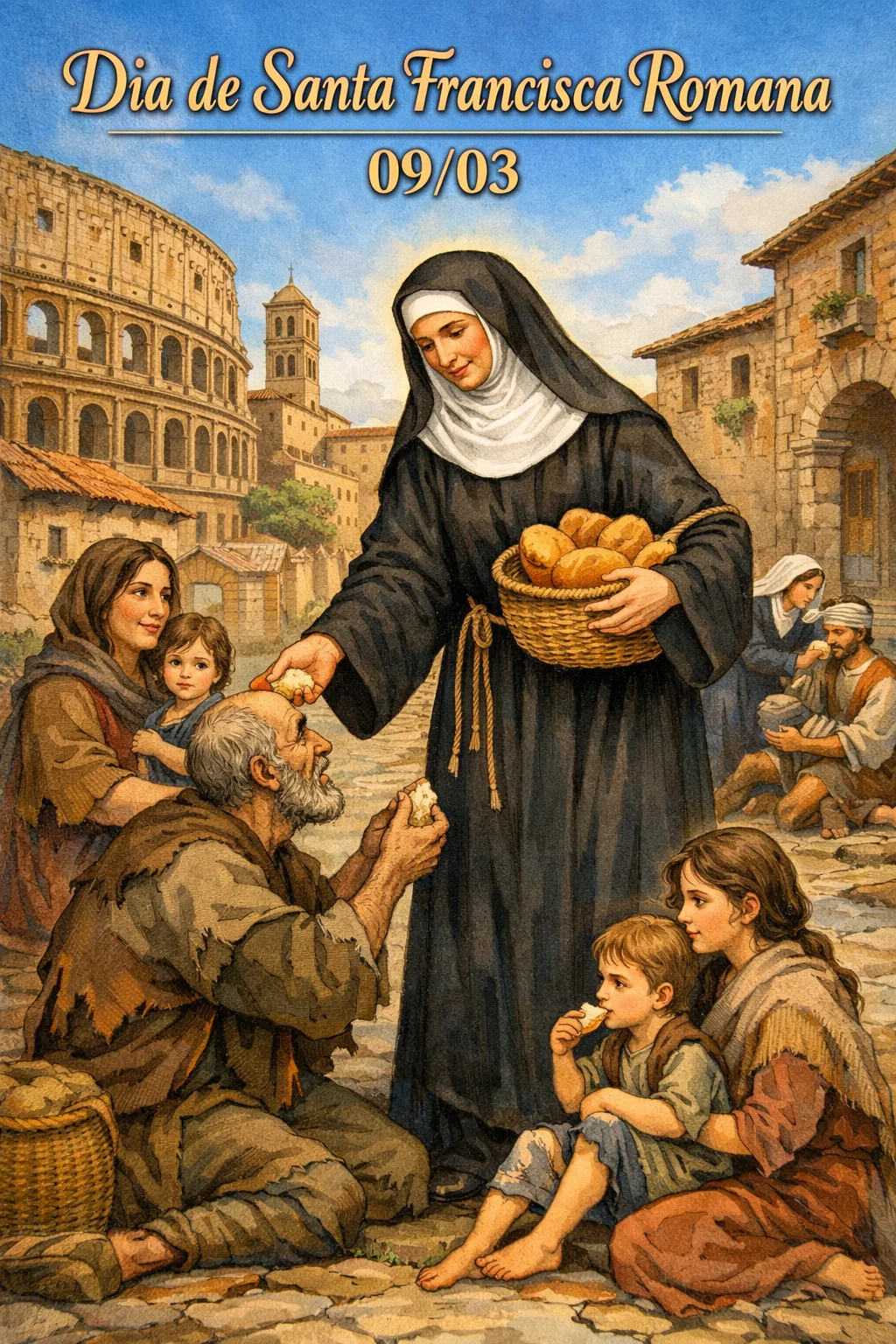 🌸 9 de março: Dia de Santa Francisca Romana