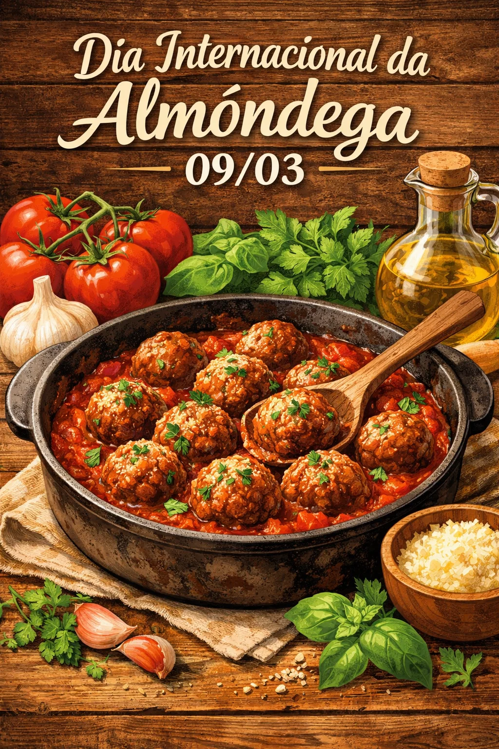 🍝 9 de março: Dia Internacional da Almôndega