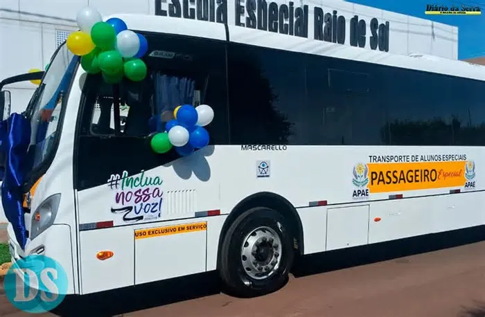 Atualmente, cerca de 70% dos alunos da Apae utilizam o transporte da escola A Associação de Pais e Amigos dos Excepcionais ...