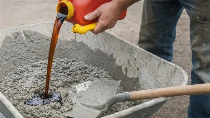 Mistura de cimento com óleo queimado viraliza como solução para infiltrações e trincas, mas especialistas alertam para riscos ...
