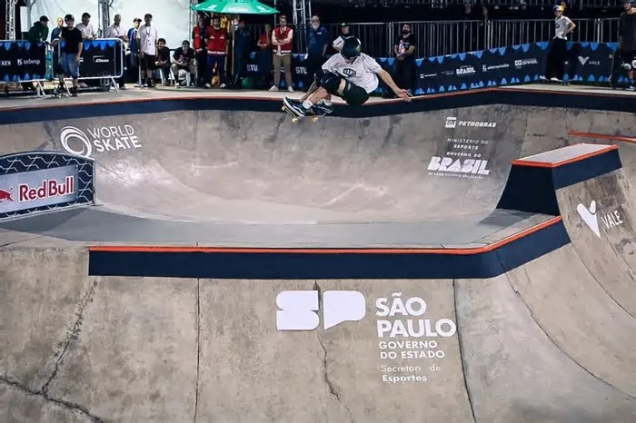O brasileiro Kalani Konig garantiu o vice do Campeonato Mundial de Skate Park, no último domingo (8) no Parque Cândido ...