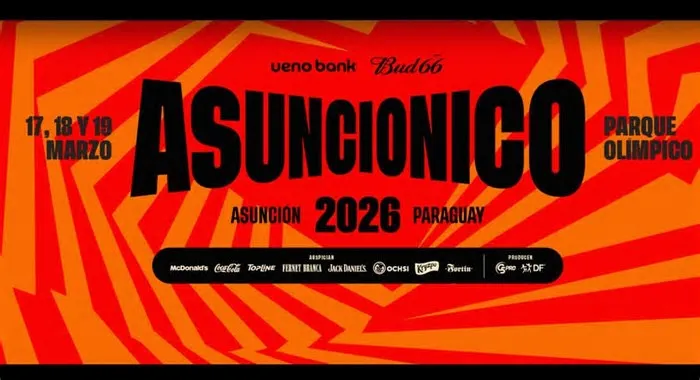 Atrações musicais do Asunciónico 2026 incluem nomes de destaque internacional, como Sabrina Carpenter, Lorde, Deftones e The ...