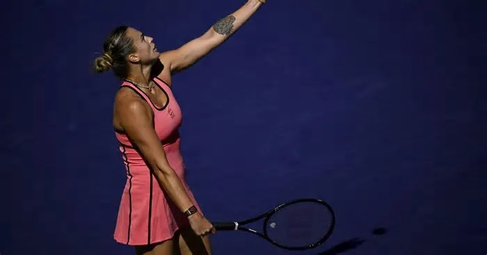 Aryna Sabalenka qualificou-se para os oitavos de final do torneio Masters de Indian Wells, após uma vitória convincente sobre ...