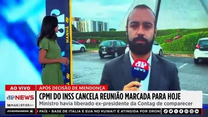 A sessão da Comissão Parlamentar Mista de Inquérito do INSS marcada para esta segunda-feira (16) foi cancelada após decisão ...
