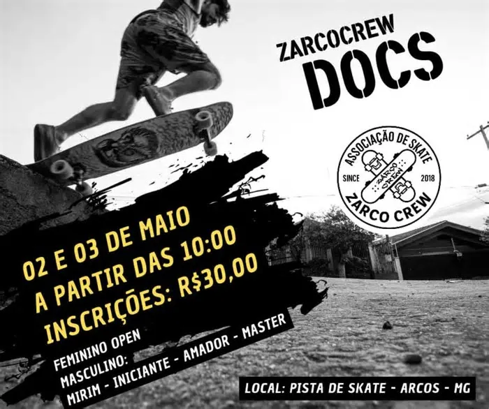 O evento Zarcocrew Docs marca o início de uma nova etapa para o skate local. A formalização da entidade promete ampliar o ...