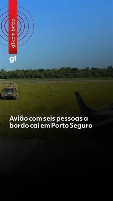 Avião com seis pessoas a bordo cai em Porto Seguro. © Copyright 2000-2026 Globo Comunicação e Participações S.A.