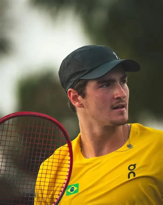 Brasileiro e alemão Daniel Altmaier são superados pelo americano Robert Galloway com o australiano John Peers no ...