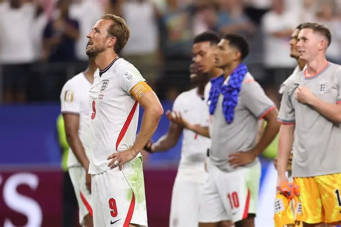 Harry Kane destacou o momento em que os torcedores ingleses cantaram "Wonderwall", do Oasis, após a vitória de 4 a 2 sobre a ...