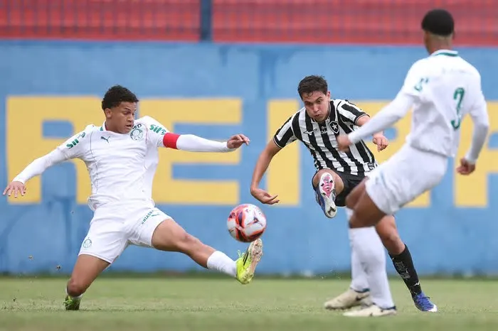 O Palmeiras goleou o Botafogo por 6 a 2 no Brasileiro sub‑17, chegou a 12 pontos e manteve a liderança no campeonato.