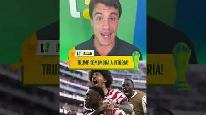 Após a vitória dos Estados Unidos sobre o Paraguai por 4 a 1, pela Copa do Mundo, o presidente dos EUA, Donald Trump, ...