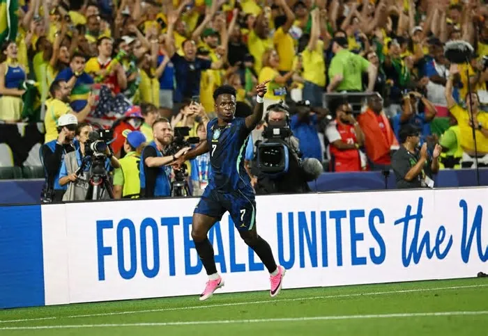 Após marcar um dos gols da partida contra o Haiti na Copa do Mundo 2026, Vini Jr, de 25 anos, foi questionado pela jornalista ...