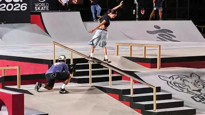 A brasileira disputou a final da Copa do Mundo de Skate, em Roma, primeiro evento da corrida olímpica para Los Angeles ...