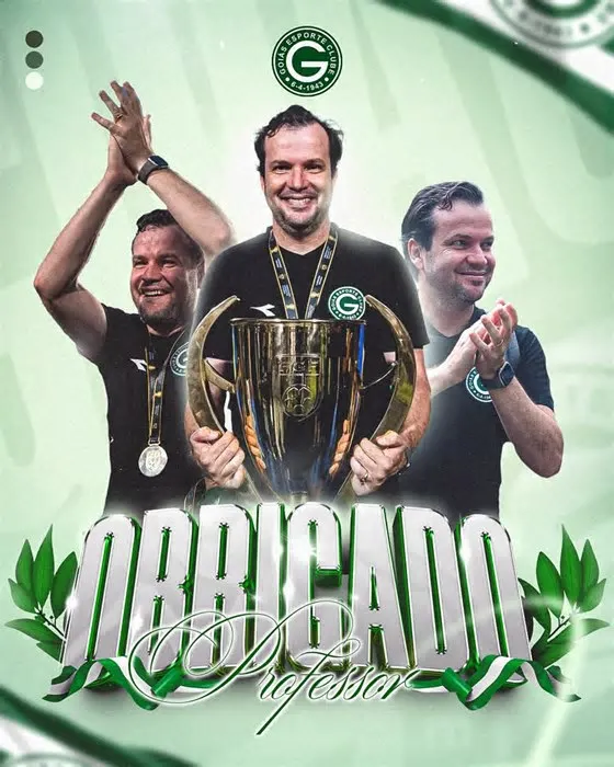 O Goiás anunciou a saída do técnico Daniel Paulista, encerrando uma passagem marcada pelo título do Campeonato Goiano de 2026 ...