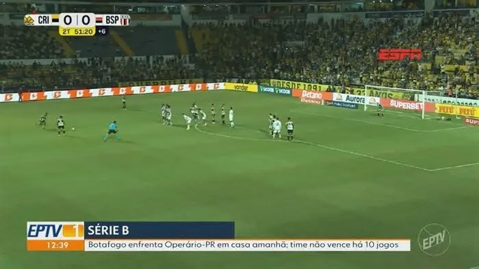 Botafogo enfrenta Operário-PR em casa neste domingo (14) Pantera não vence na Série B há 10 jogos.