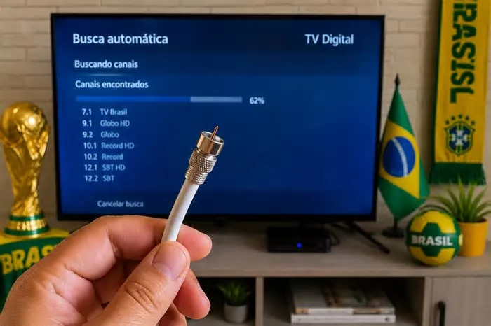 Fazer uma antena digital caseira é a solução simples para fugir do atraso de plataformas de streaming na Copa do Mundo; veja ...