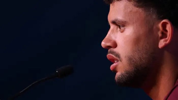 Declarações de Matheus Nunes, médio/lateral-direito da Seleção portuguesa e do Manchester City, em conferência de Imprensa ...