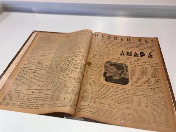 Jornais históricos do Amapá e máquinas da imprensa oficial compõem a exposição gratuita no Parque Residência, com acervo ...