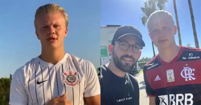 Erling Haaland nunca jogou no futebol brasileiro. Porém, o astro da Noruega já chamou a atenção de torcedores do país ao ...